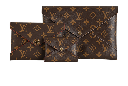 Louis Vuitton Kirigami Pochette Trio Set, &pound;495, Accessories, Brown, Canvas, Front view